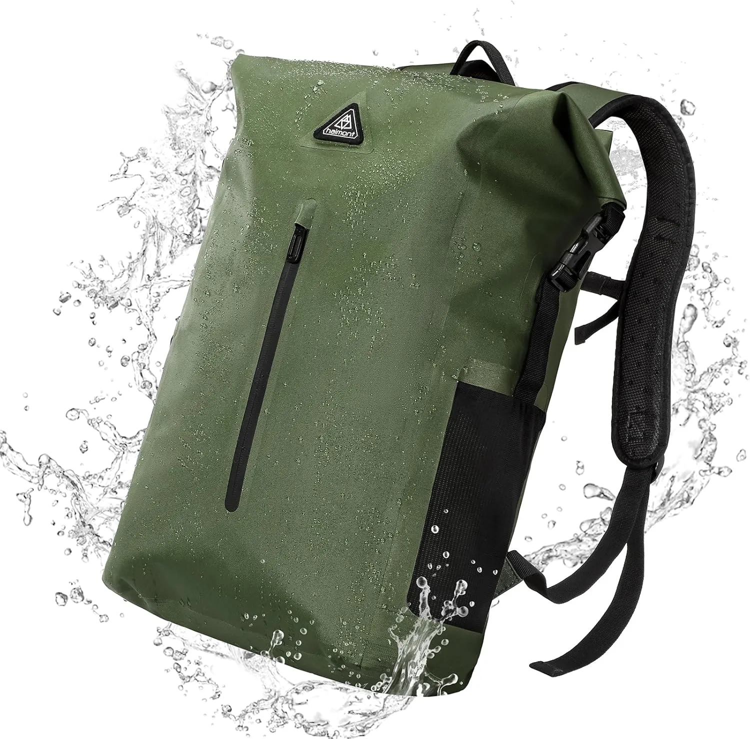 Haimont Dry Backpack Waterproof TPU Bag 30L, Lightweight Roll Top Dry Bag with Laptop Pocket for Kayaking, Boating, Rafting