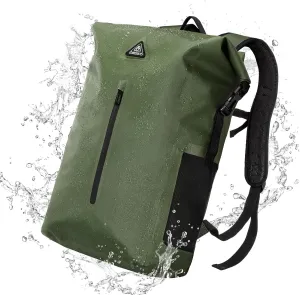 Haimont Dry Backpack Waterproof TPU Bag 30L, Lightweight Roll Top Dry Bag with Laptop Pocket for Kayaking, Boating, Rafting