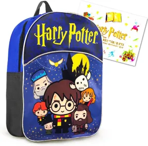 Harry Potter Backpack Preschool Toddler Kindergarten - Deluxe Mini Harry Potter Backpack with Patches (Harry Potter School Supplies)