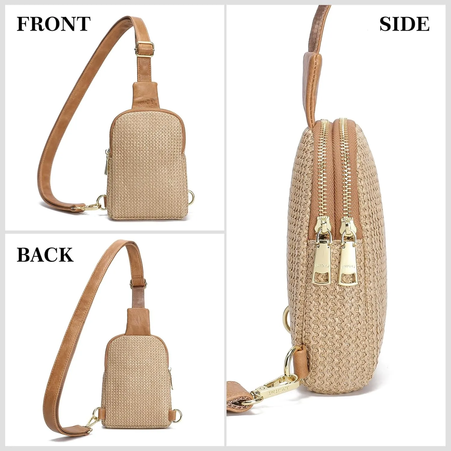 Haytijoe Crossbody Bum Bag Plus Size Fanny Pack for Women Travel Fashion Nylon Waist Pack Belt Bag