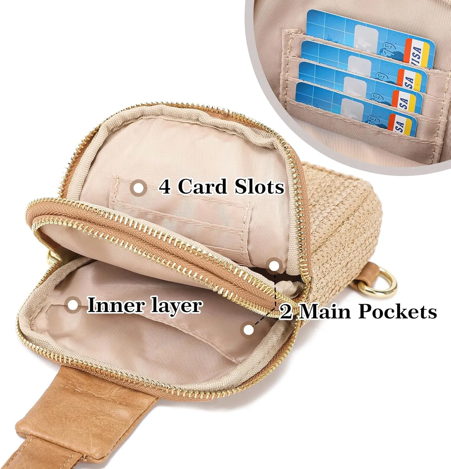 Haytijoe Crossbody Bum Bag Plus Size Fanny Pack for Women Travel Fashion Nylon Waist Pack Belt Bag