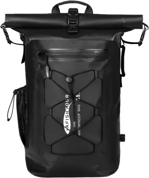 Heavy Duty Waterproof Dry Bag Backpack - 35L Roll-Top Floating Dry Bag Backpack for Kayaking, Rafting, Boating