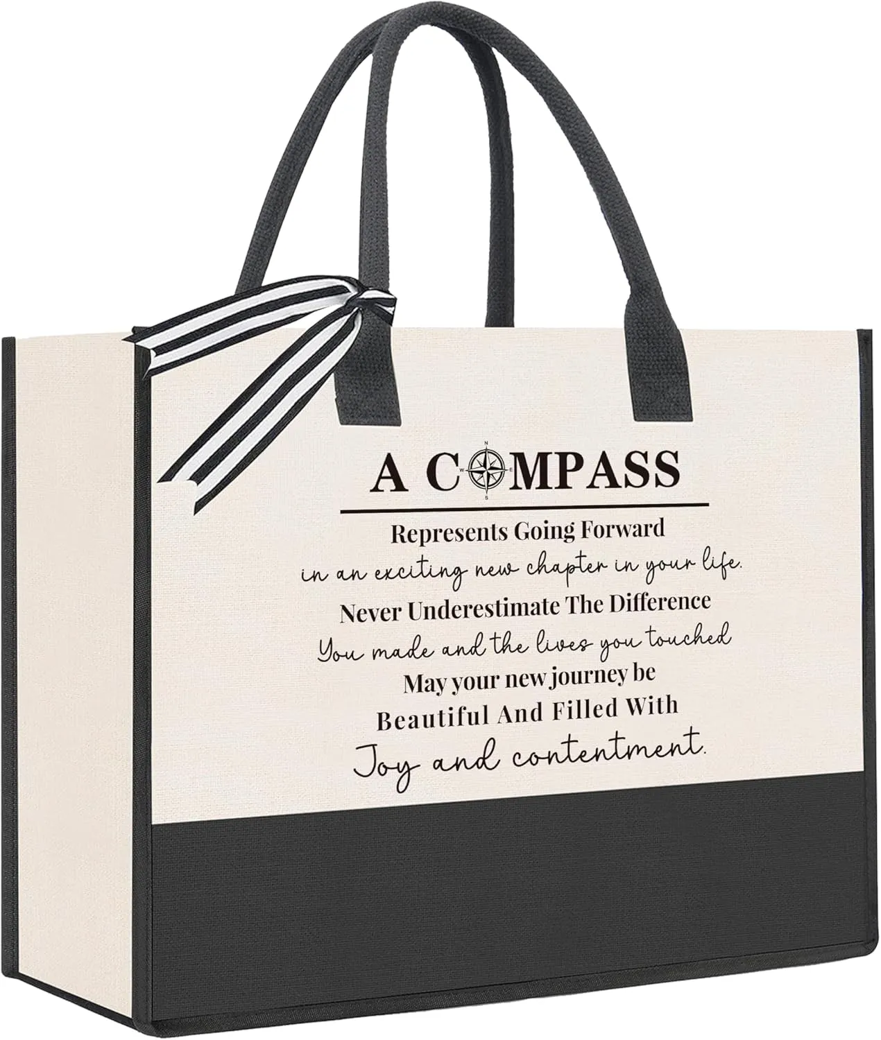 HEWBE Retirement Gifts for Women, Farewell Gifts for Coworkers, Funny Retired Gifts, New Beginnings Gifts for Women, Going Away Gifts for Friends Boss, Retirement Gifts Tote Bag, Large, Newchapter