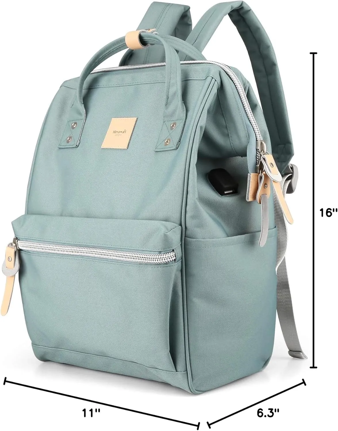 Himawari Laptop Backpack for Women & Men - Travel Backpack With USB Charging Port, Water Resistant, College & School Bag