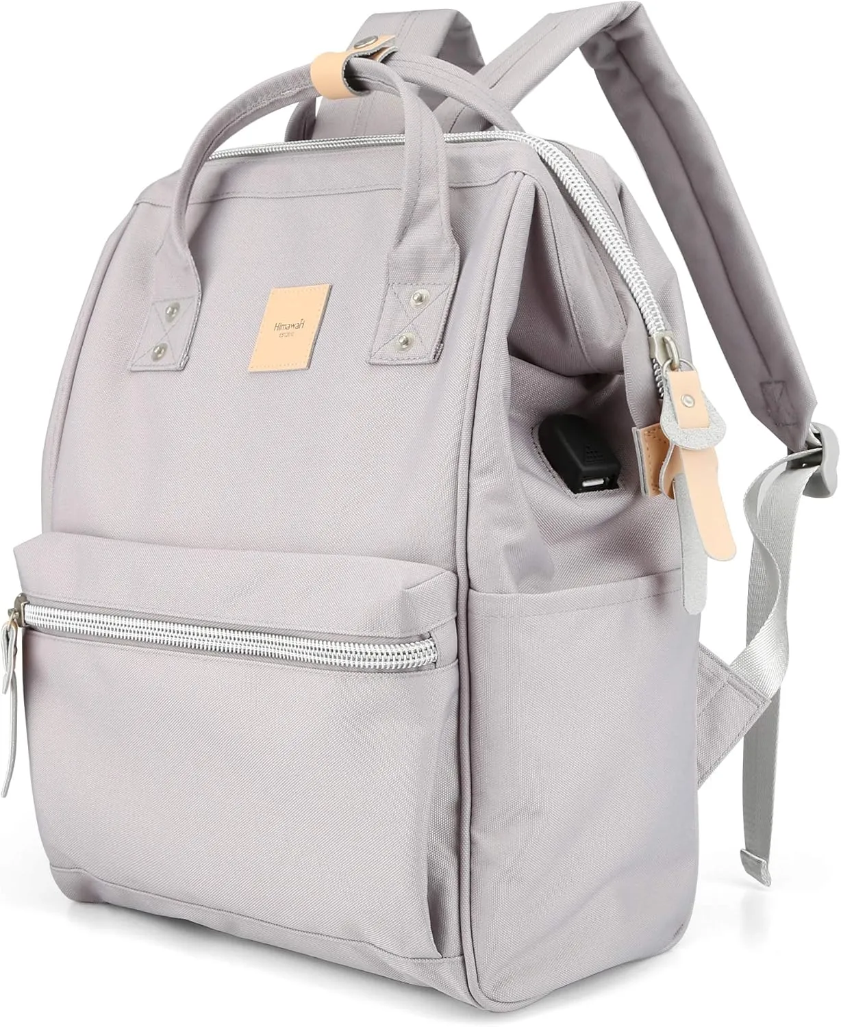 himawari Laptop Backpack for Women&Men Travel Backpack With USB Charging Port Large Business Bag Water Resistant College Bag Computer Bag Doctor Bag(1881-HZ）