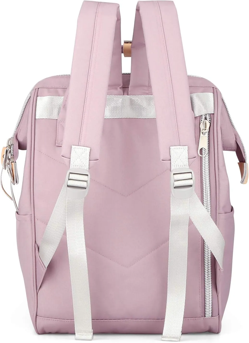 Himawari Laptop Backpack, Stylish Eco-Friendly Canvas, 11"x16"x6.3", Large Capacity, Multi-Functional with USB Port, Padded Back Panel, Adjustable Shoulder Straps