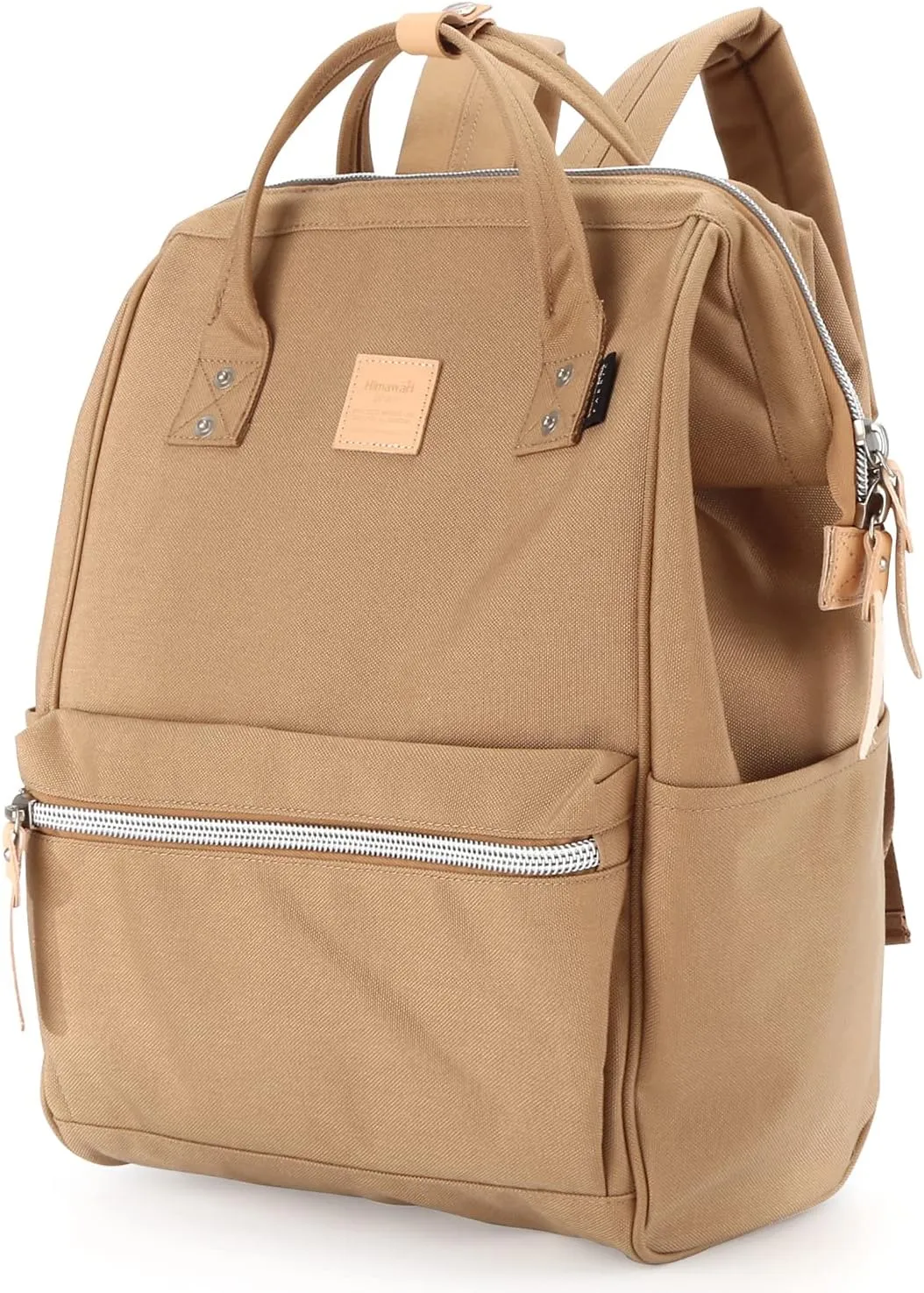 Himawari Large Travel Backpack with Laptop Compartment 17 Inch Roomy Doctor Bag College backpack for Women&Men-Not include USB Port (1882 Camel)