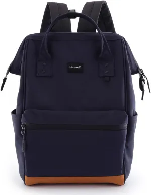 Himawari Travel School Backpack with USB Charging Port 15.6 Inch Doctor Work Bag for Women&Men College Students(124#-03#Dark Blue, Regular)