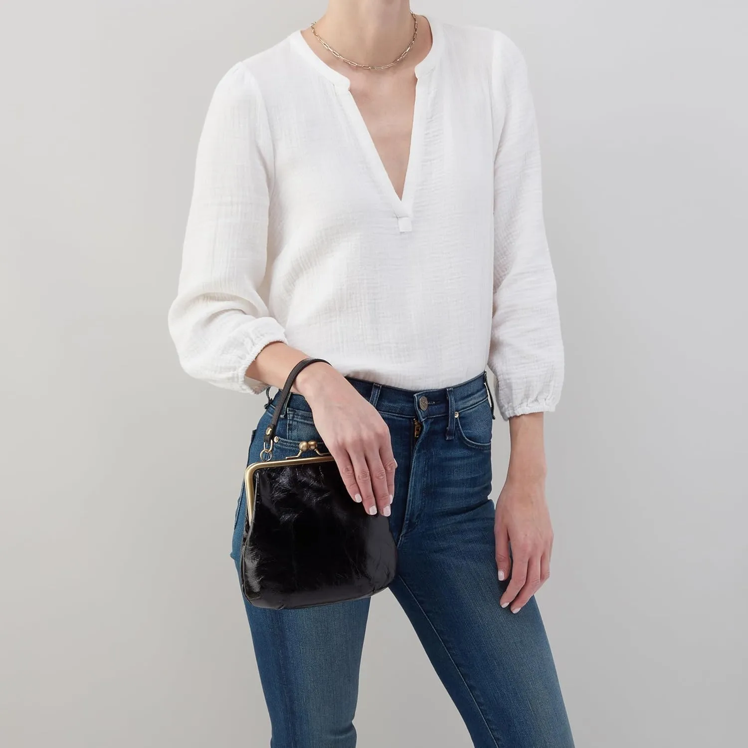 HOBO Alba Leather Crossbody Bag for Women with Vintage Design