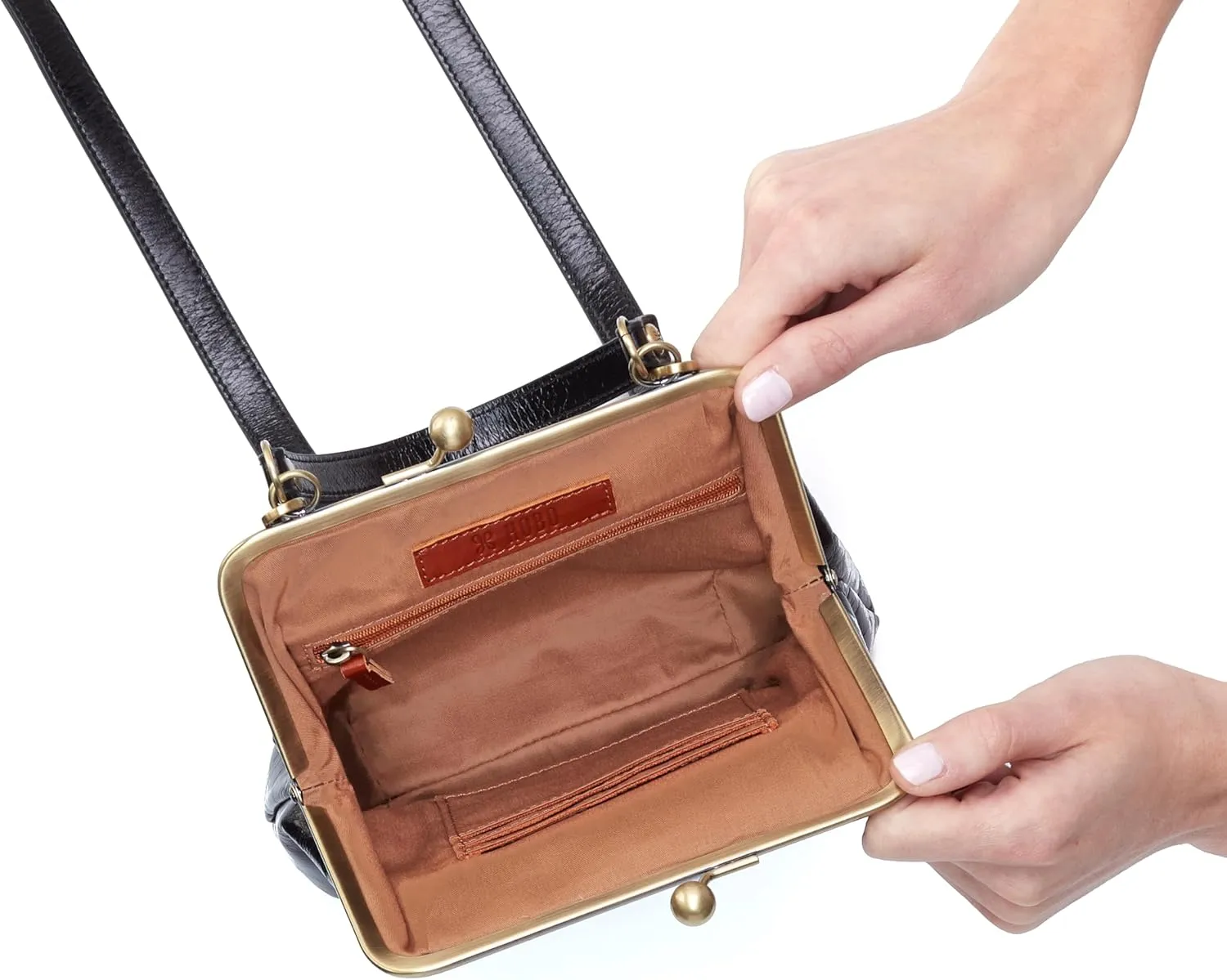 HOBO Alba Leather Crossbody Bag for Women with Vintage Design