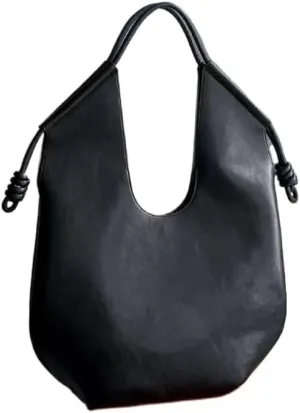 Hobo Bags for Women Large Shoulder Bag, Soft Vegan Leather Shoulder Handbag Slouchy Tote Purses for Trench Coat Travel Bag