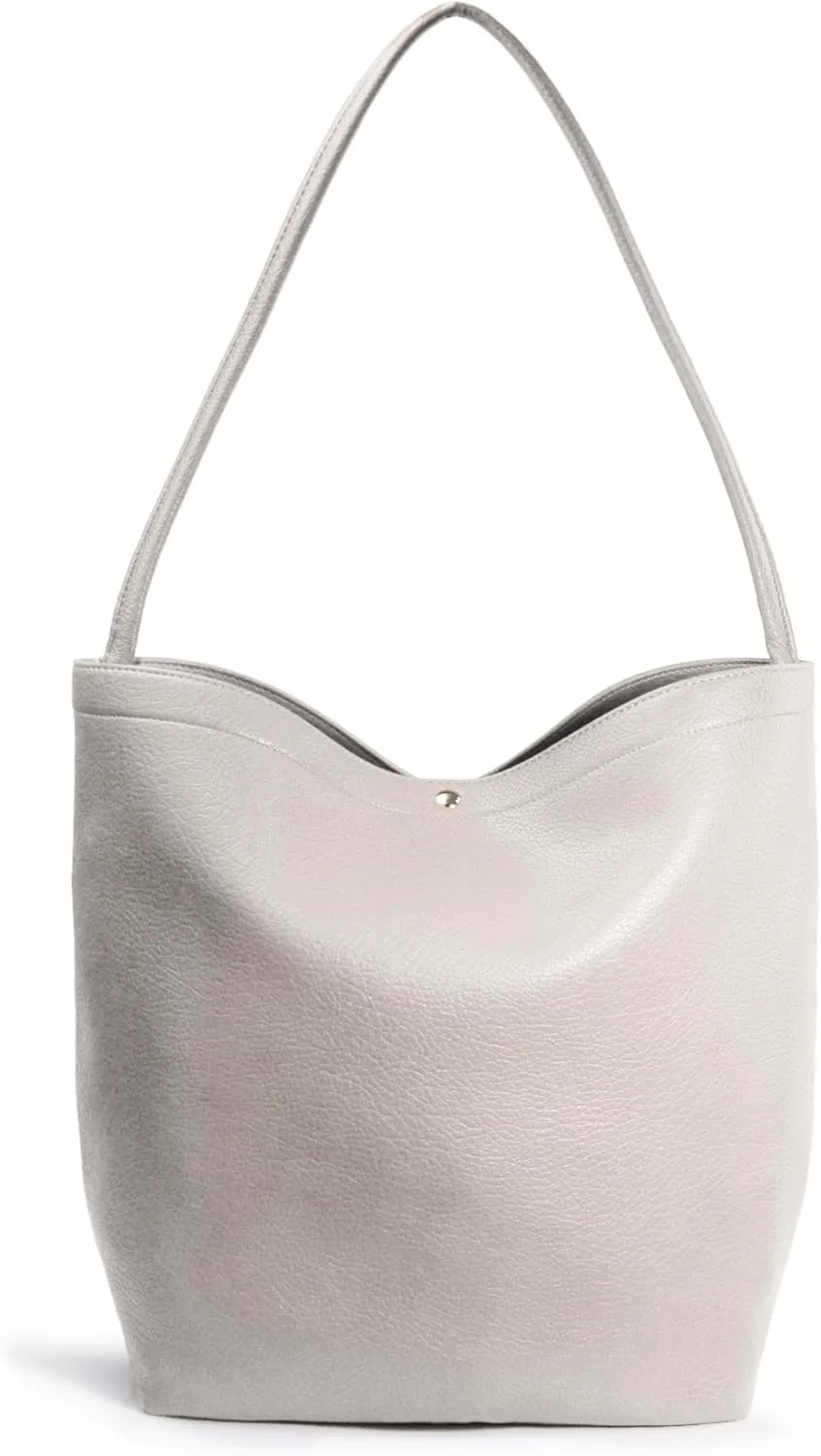 Hobo Bags for Women Vegan Leather Bucket Bags Minimalist Shoulder Handbag