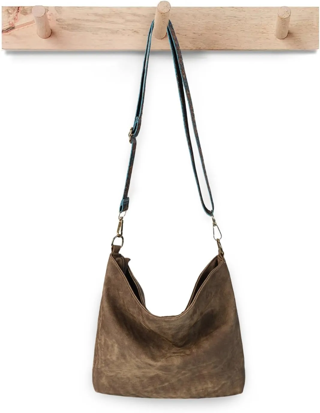 Hobo Bags for Women - Vegan Leather Slouchy Crossbody Bucket Handbags, Shoulder Purses for Work, Travel & Weekender