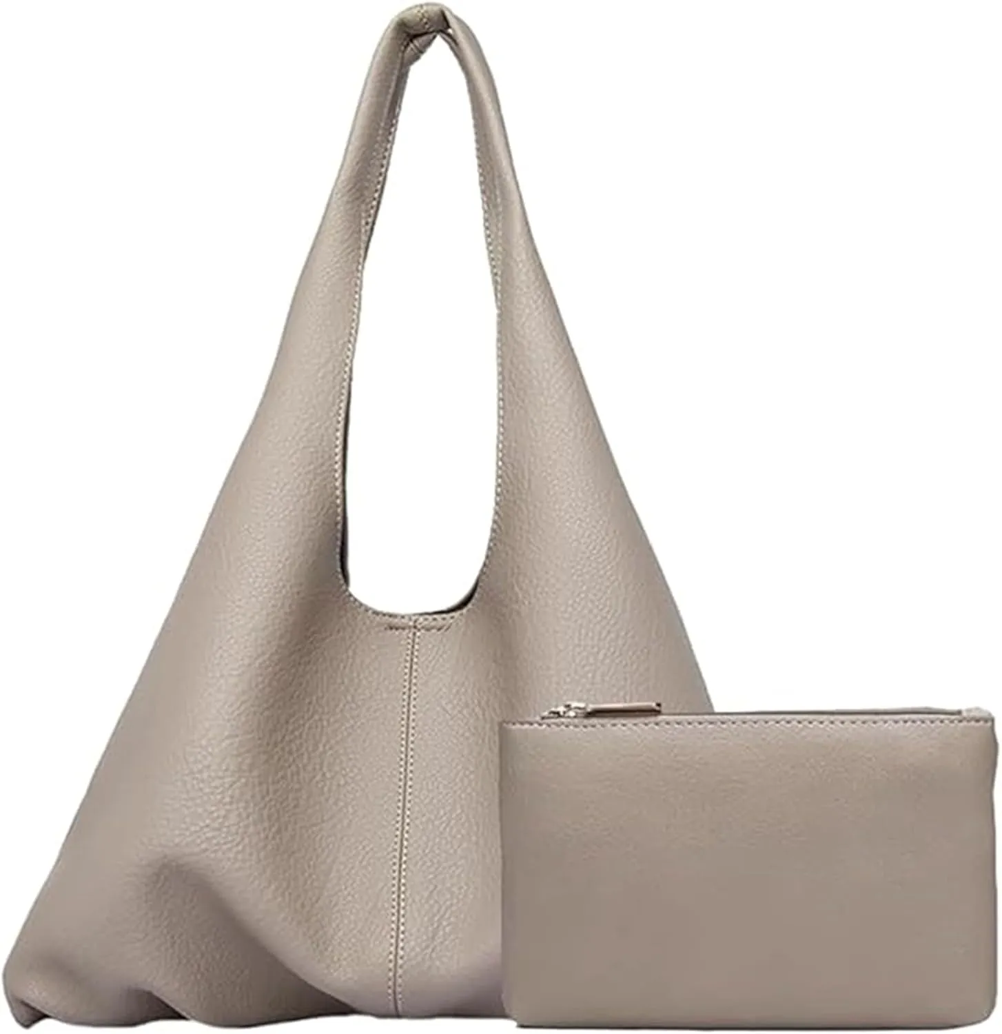 Hobo Bags Purses for Women Retro Soft Vegan Leather Slouchy Shoulder Bag Tote Clutch Handbags, with Coin Purse