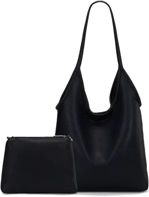 Hobo Bags Purses for Women Ultra Soft Foldable Slouchy Shoulder Bags Top Handle Handbags Bucket Bag, with Coin Purse