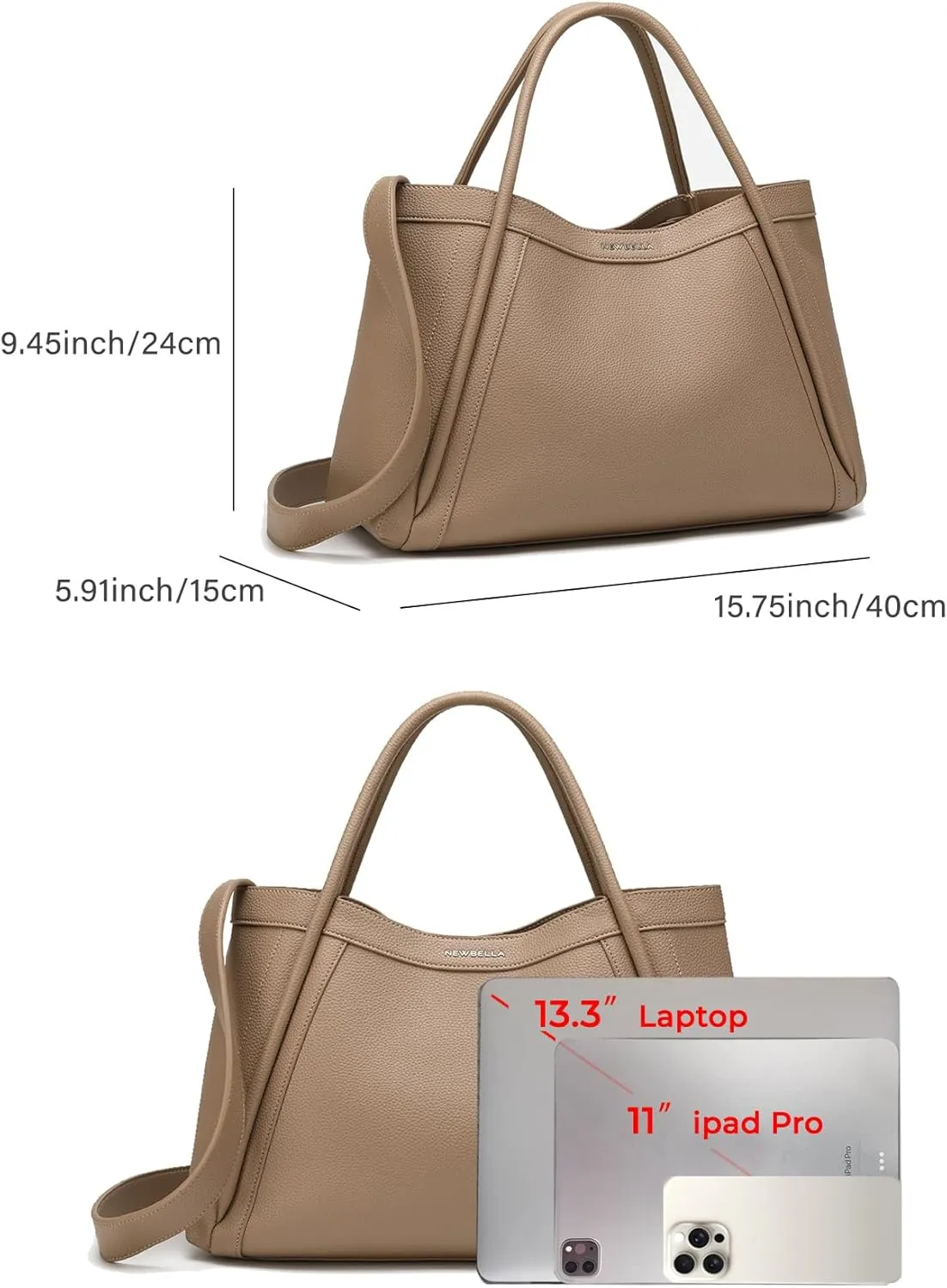 Hobo Handbag for Women, Crossbody Tote Bag, Shoulder Purse with Top Handle