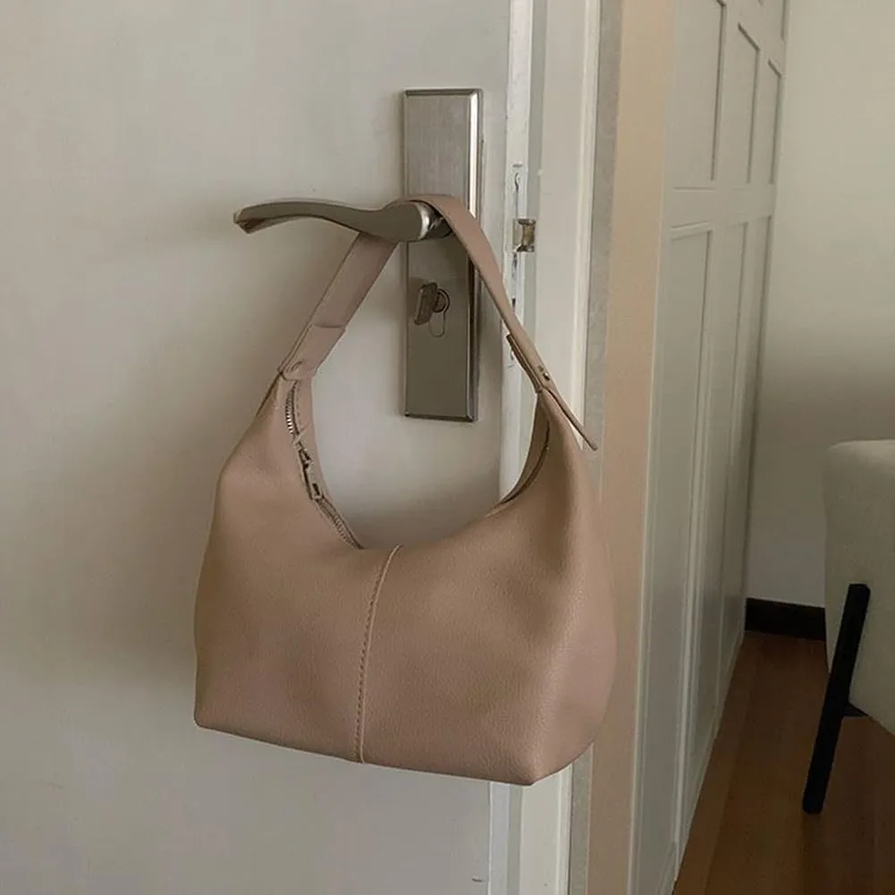 Hobo Handbags for Women Retro Vegan PU Leather Clutch Purse Tote Shoulder Bags Crescent Bag Cute Crossbody Bags