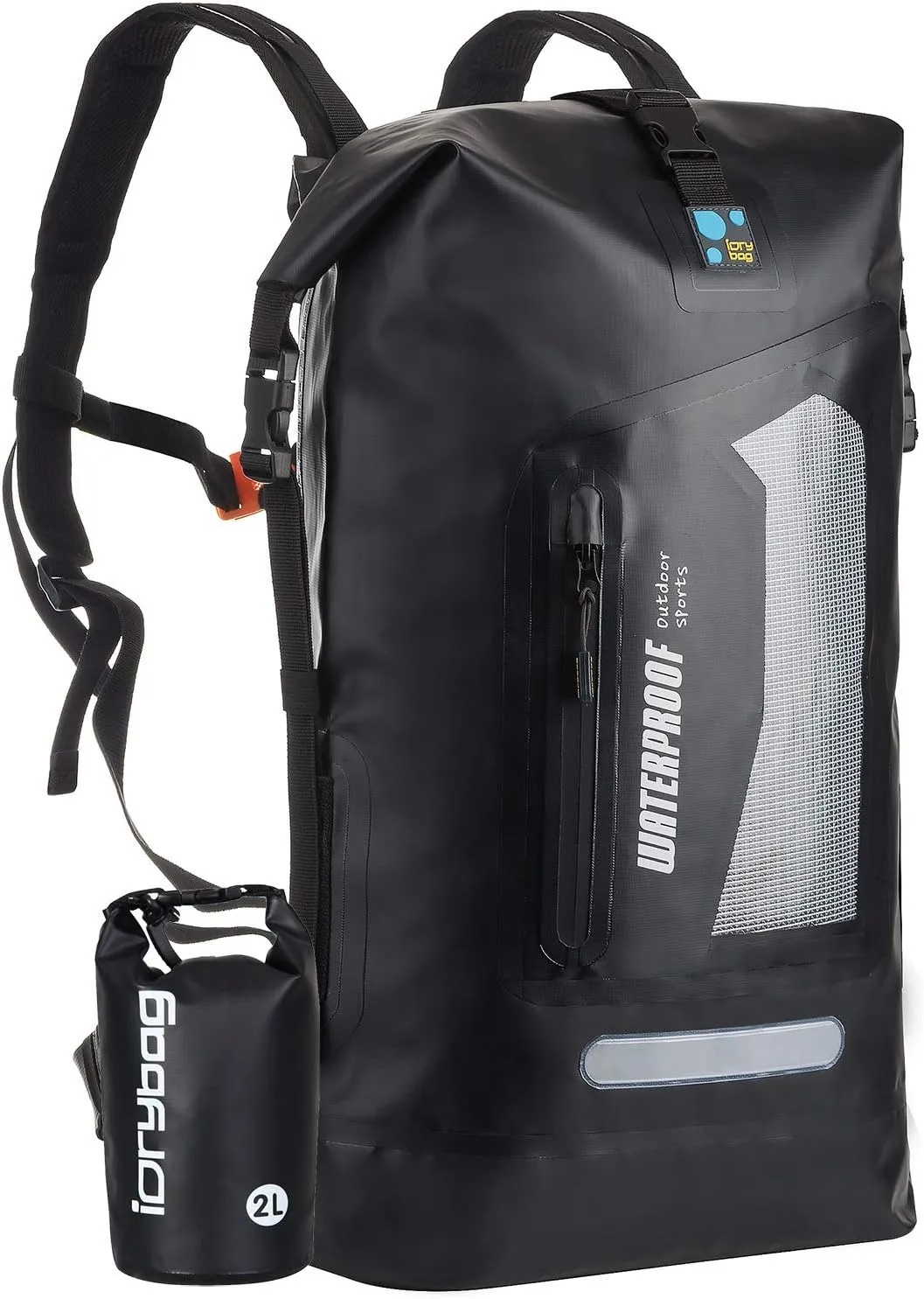 IDRYBAG Waterproof Backpack for Men 20L/30L/40L, Floating Dry Bag Kayak, Dry Backpack Hiking