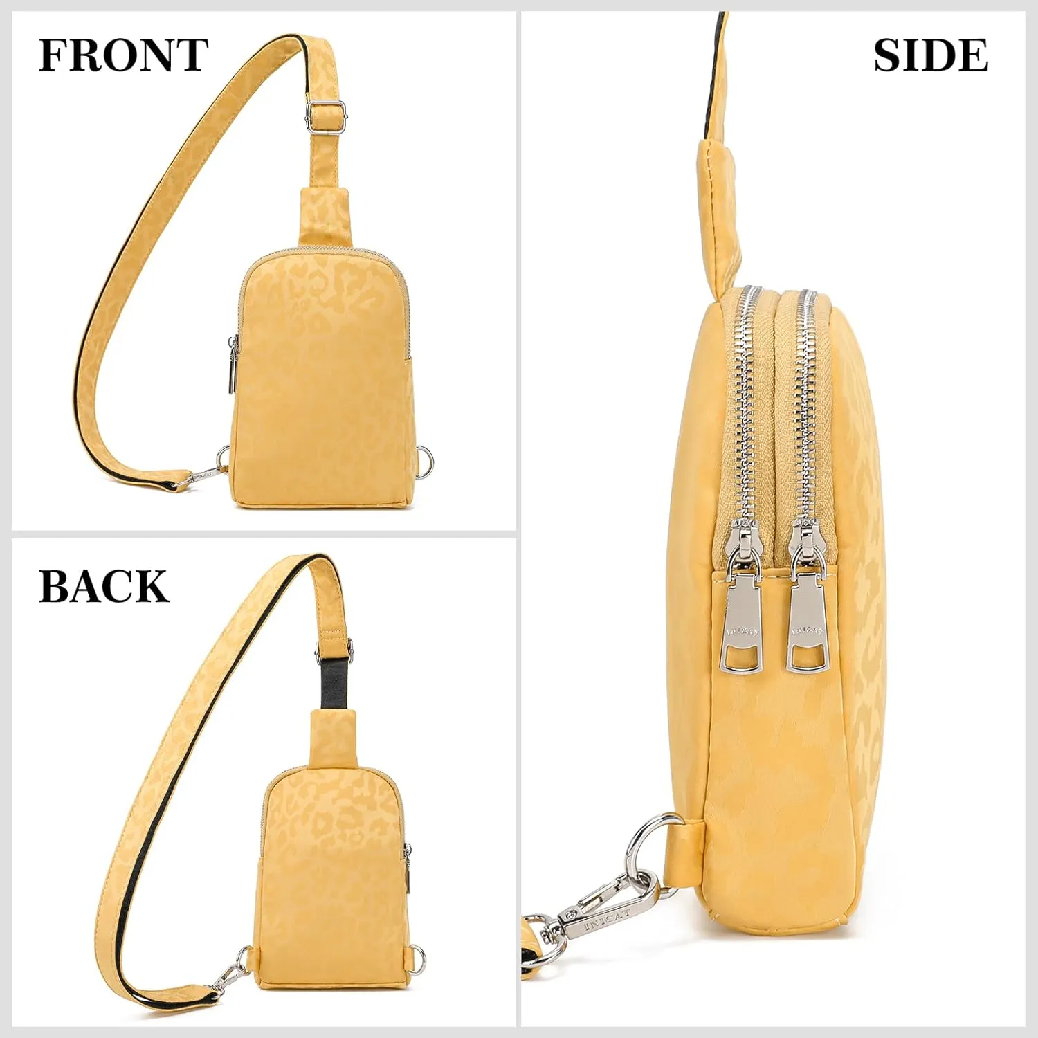 INICAT Nylon Small Crossbody Bags for Women 1L Sling Bag for Men Shoulder Bag Fanny Pack Travel Essentials