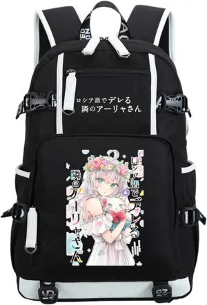ISaikoy Anime Alya Sometimes Hides Her Feelings in Russian Backpack Bookbag Laptop Bag School Bag 2