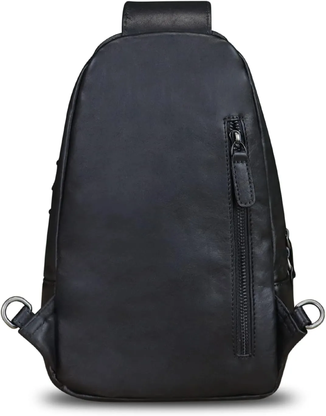 IVTG Genuine Leather Sling Bag for Women Sling Backpack Chest Shoulder Hiking Daypack Vintage Handmade Casual Crossbody Purse