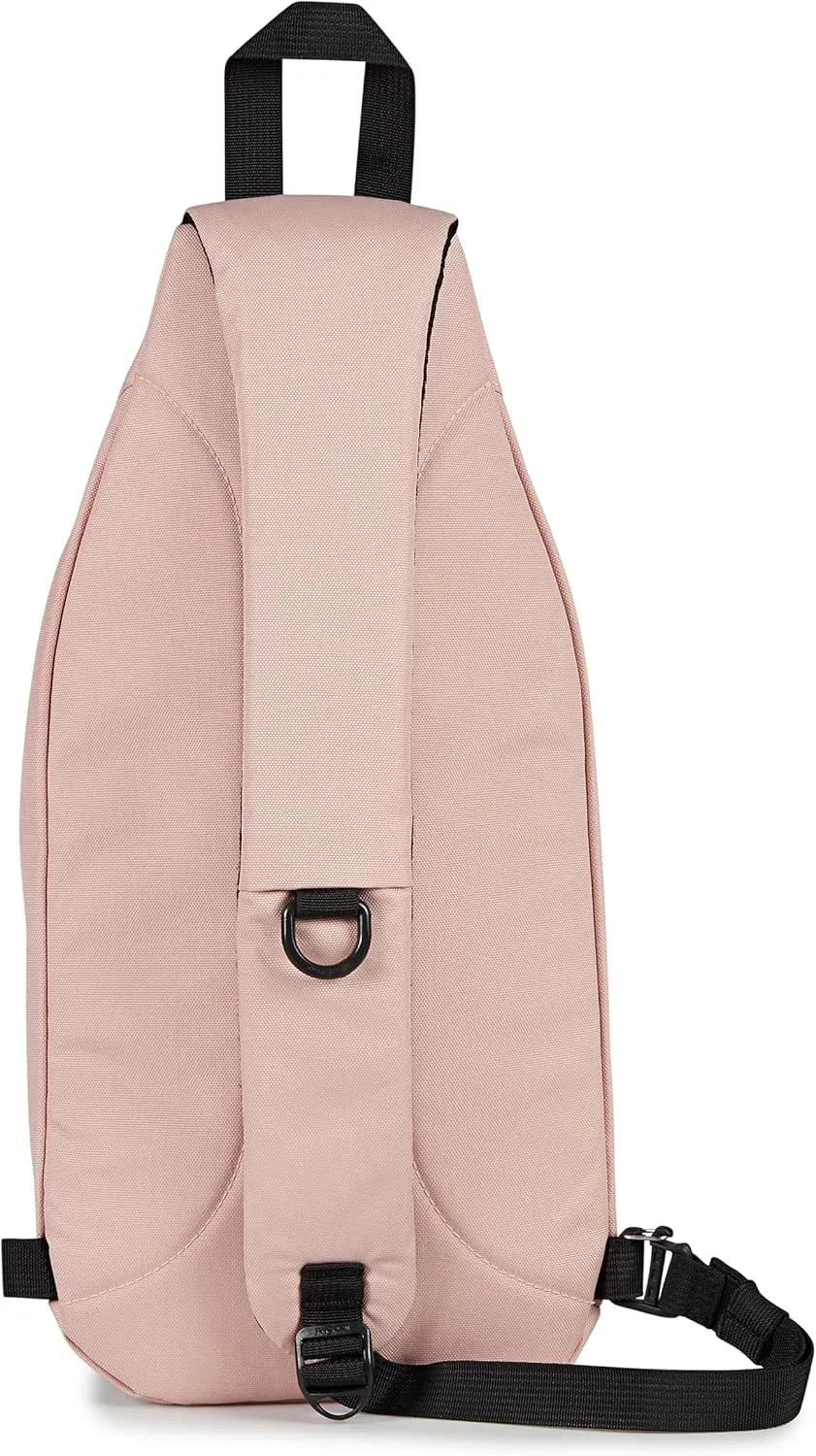 JanSport Move Sling Crossbody Bag – Main Compartment, Zippered Front Pockets, Adjustable Shoulder Strap, Fully Padded Back Panel, Misty Rose