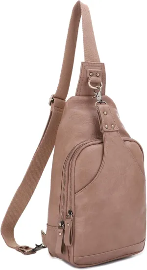JESSIE & JAMES Brooke Unisex Concealed Carry Sling Bag Crossbody Backpack Purse