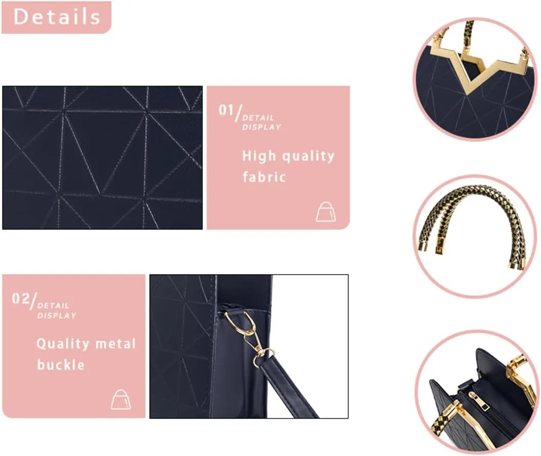 JHVYF Purses for Women Fashion Handbag Ladies Satchel Bags PU Leather Top Handle Shoulder Tote Bags