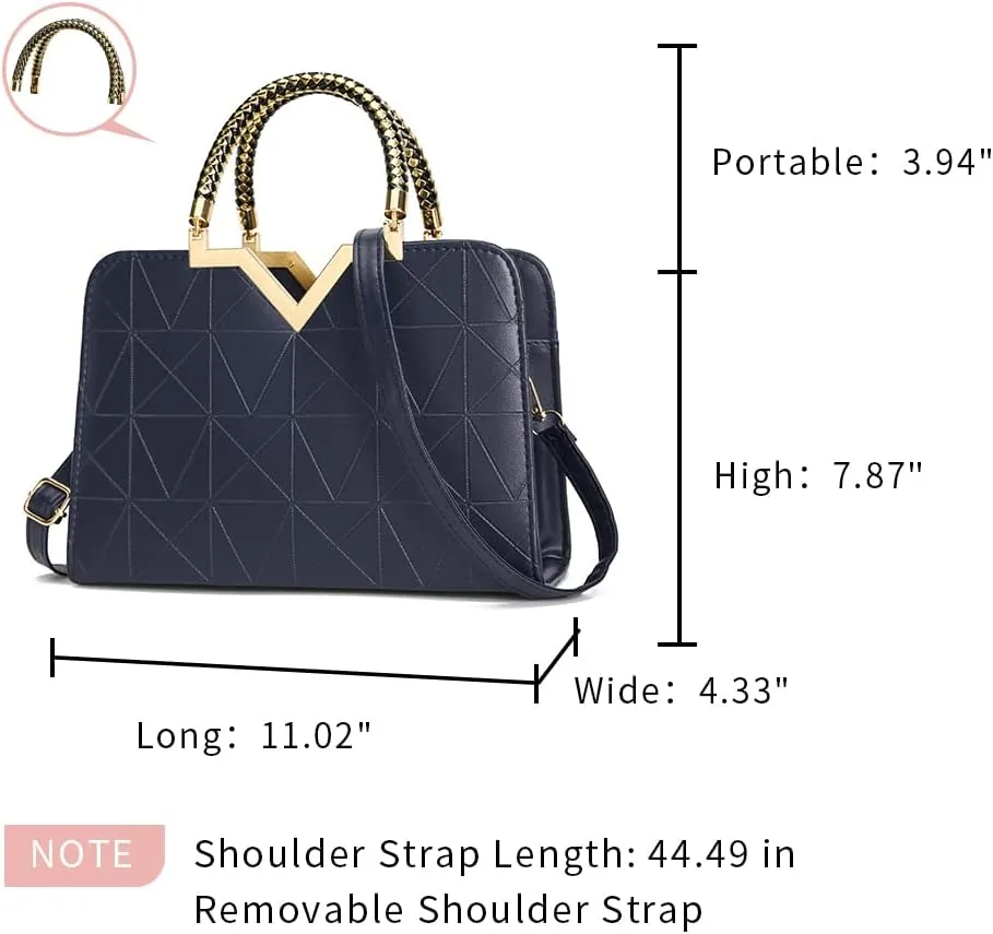 JHVYF Purses for Women Fashion Handbag Ladies Satchel Bags PU Leather Top Handle Shoulder Tote Bags