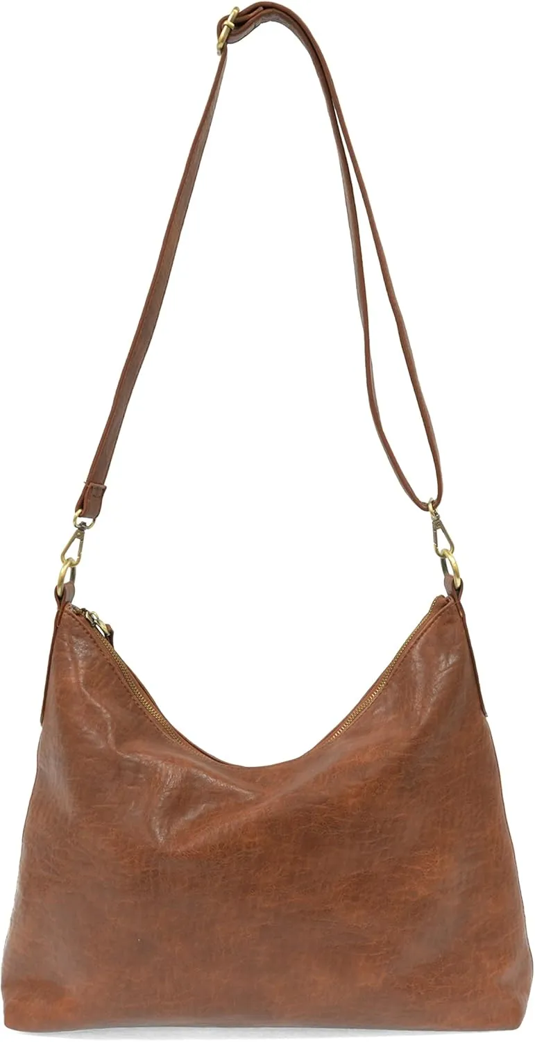 Joy Susan Oversized Hobo Bag: Buffalo Grain in Vegan