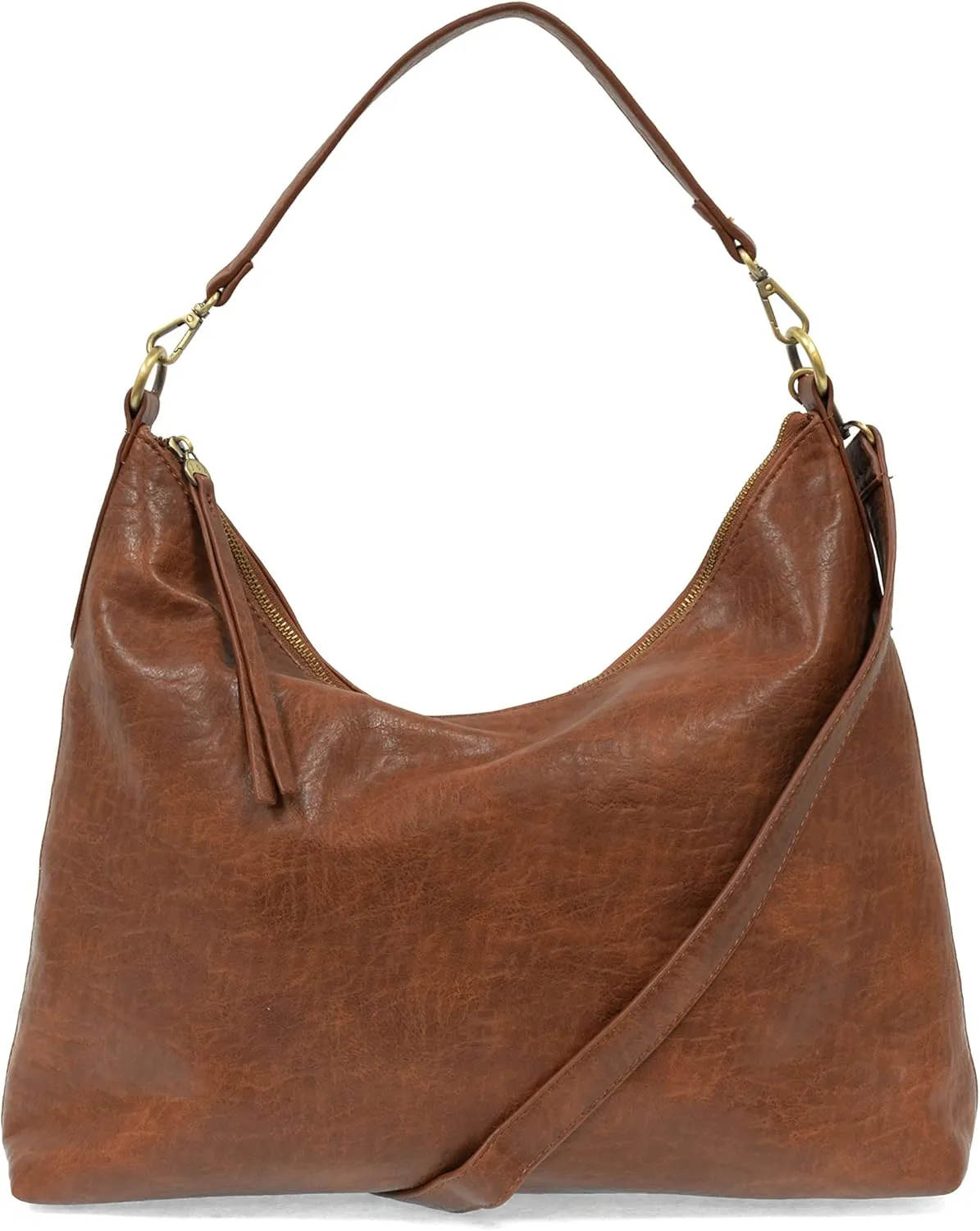 Joy Susan Oversized Hobo Bag: Buffalo Grain in Vegan