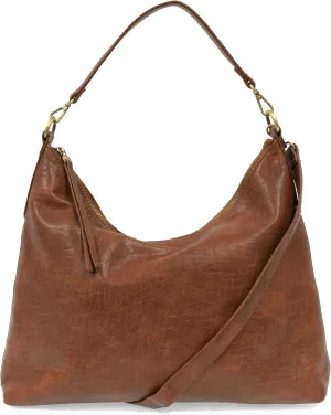Joy Susan Oversized Hobo Bag: Buffalo Grain in Vegan