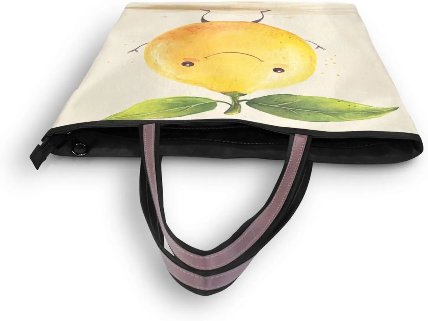 JSTEL Tote Bag for Women with Zipper,Polyester Tote Purse Holiday Tote Bag Work Handbag Women Gift