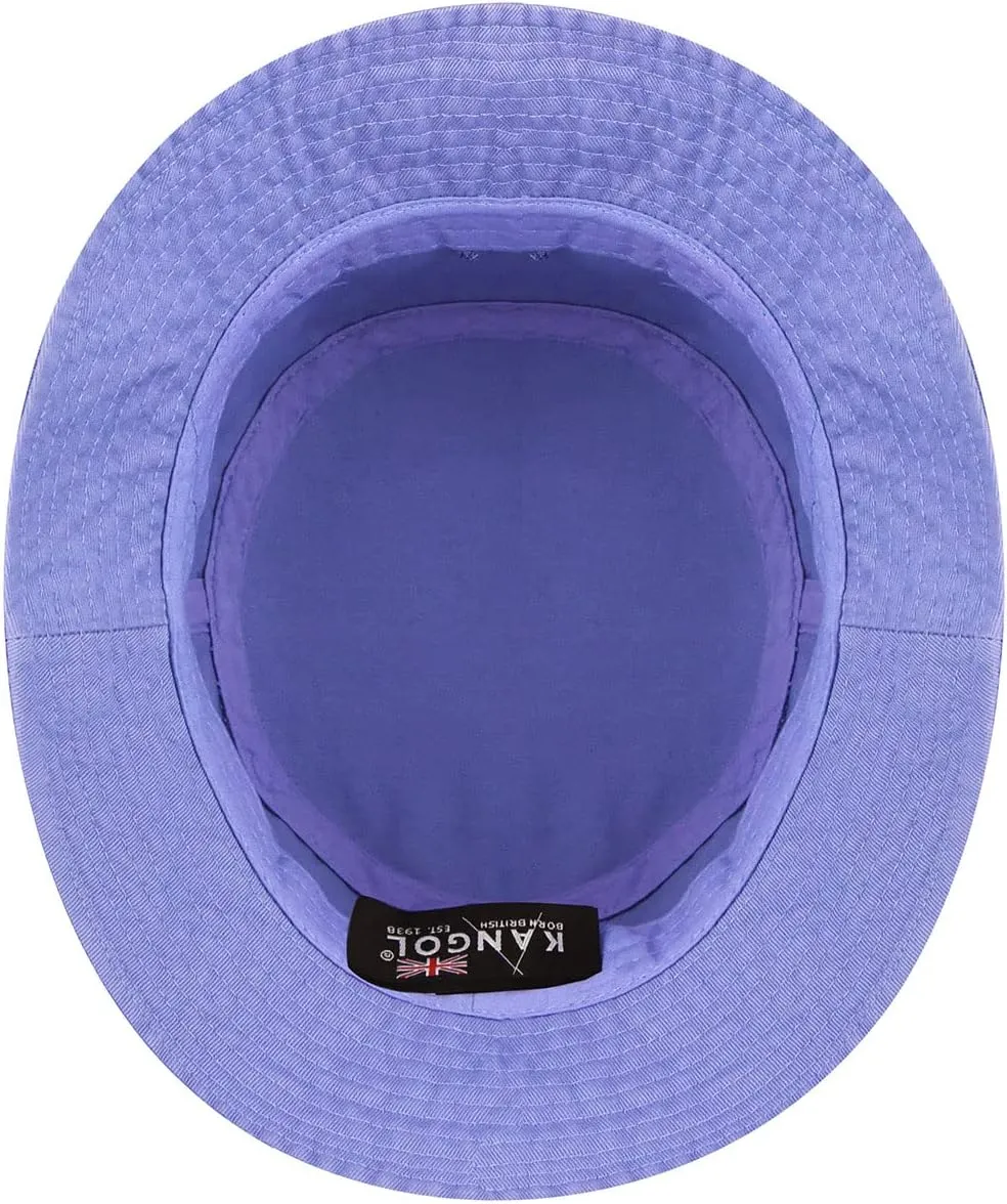 Kangol Washed Bucket Hat - Marine Teal/XL