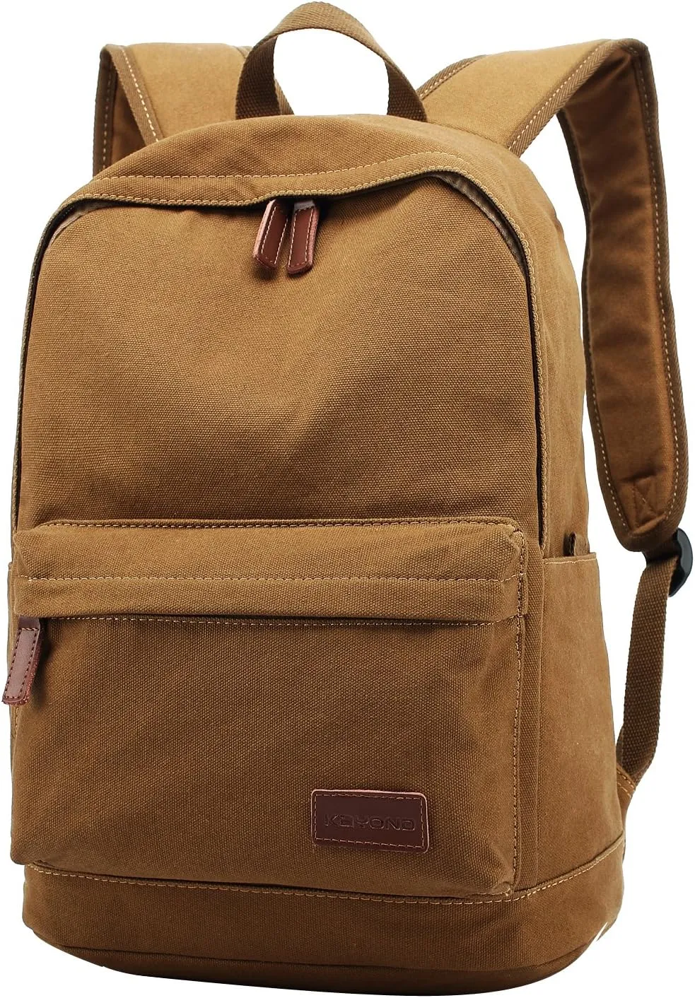 kayond Casual Style Lightweight canvas Laptop Bag/Durable Travel backpacks/Rucksack for Men&Women/Fashion Backpack Fits 15 inch Notebook (Brown)