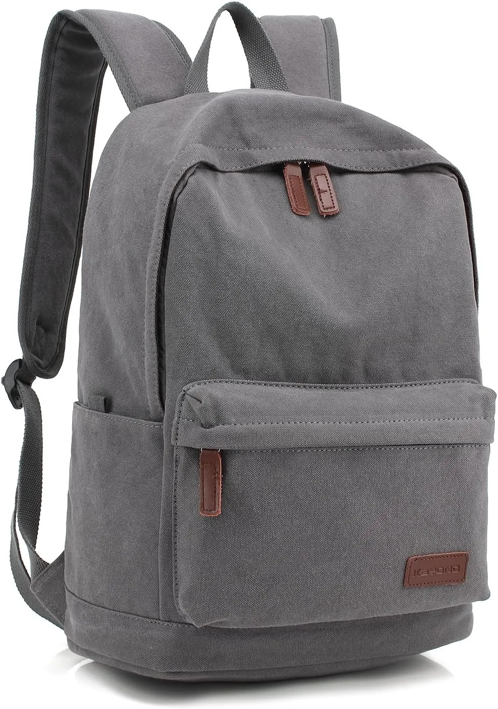 kayond Casual Style Lightweight canvas Laptop Bag/Durable Travel backpacks/Rucksack for Men&Women/Fashion Backpack Fits 15 inch Notebook (Gray)