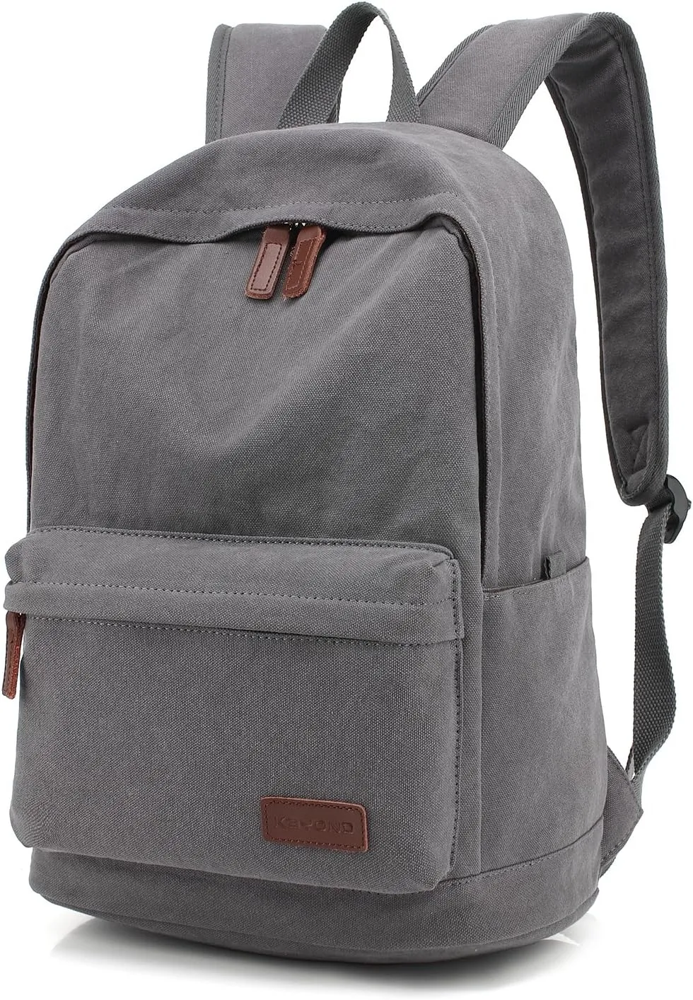 kayond Casual Style Lightweight canvas Laptop Bag/Durable Travel backpacks/Rucksack for Men&Women/Fashion Backpack Fits 15 inch Notebook (Gray)