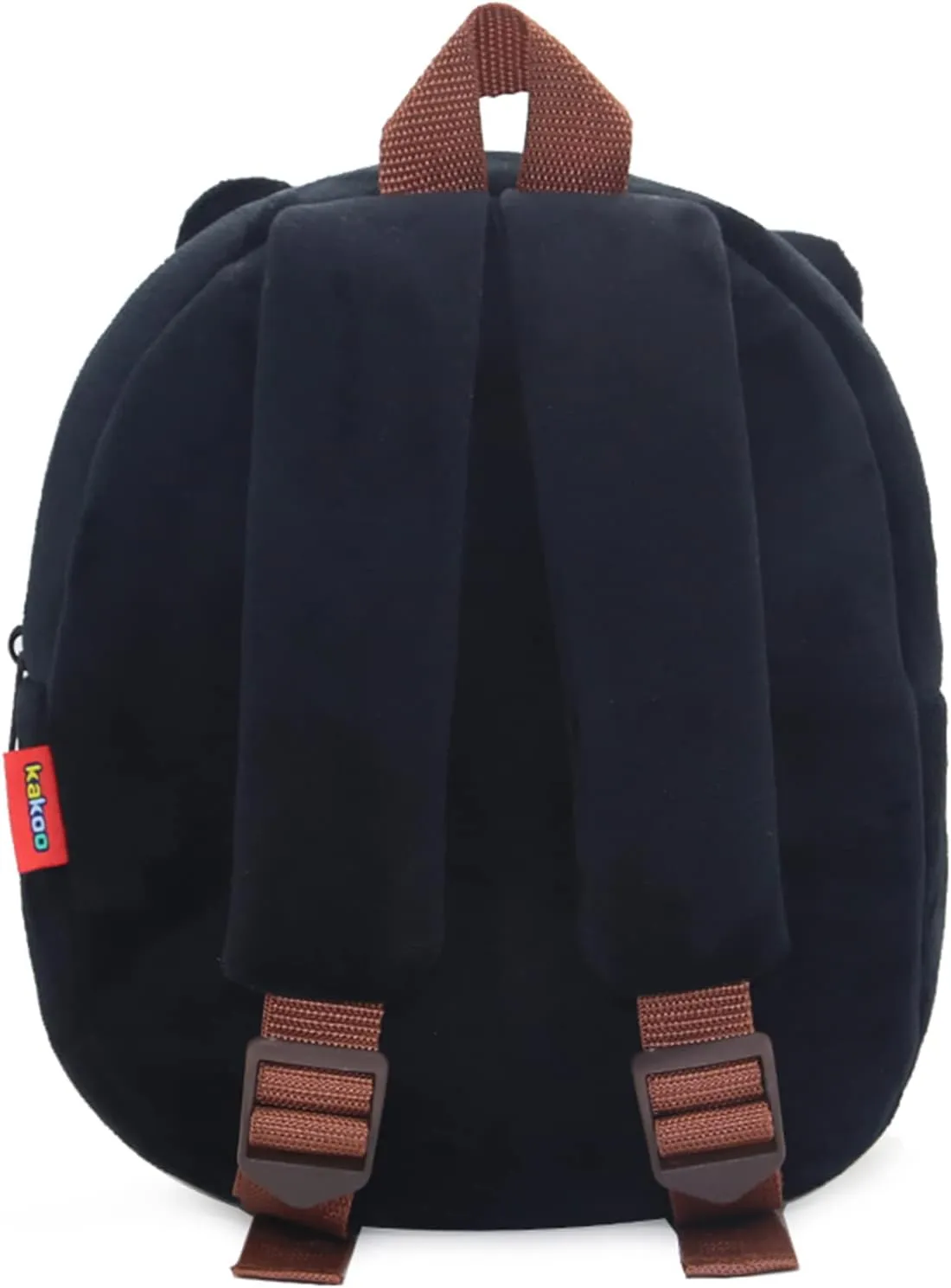KISSOURBABY Cute Toddler Backpack,Cartoon Cute Animal Plush Backpack Toddler Mini School Bag for Kids Age 2-4 Years Old(Black Cat)