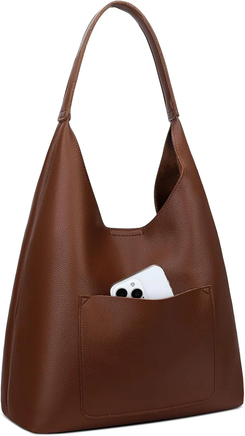 KKXIU Hobo Bags for Women Soft Vegan Leather Tote Purse Bag Slouchy Shoulder Handbag