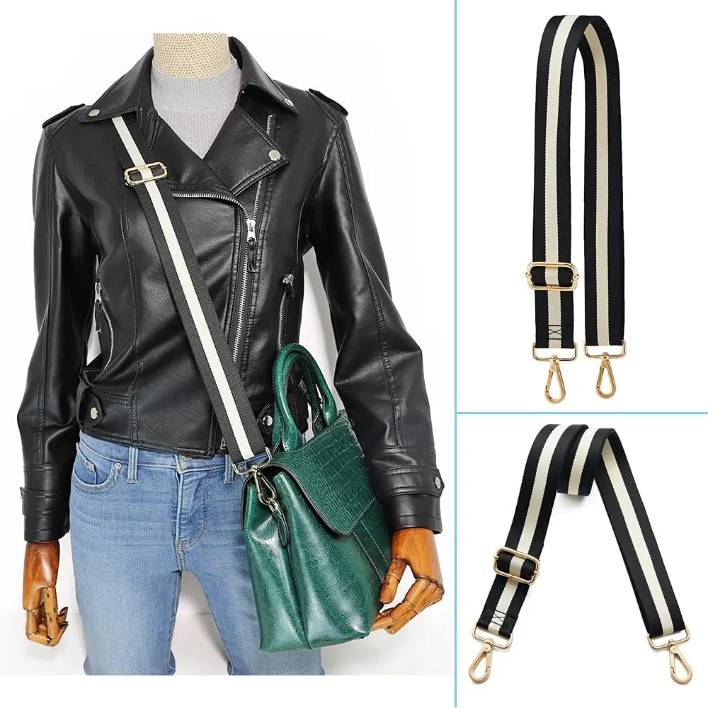 Kolti Purse Strap Replacement Crossbody Handbag Stripe Wide Adjustable