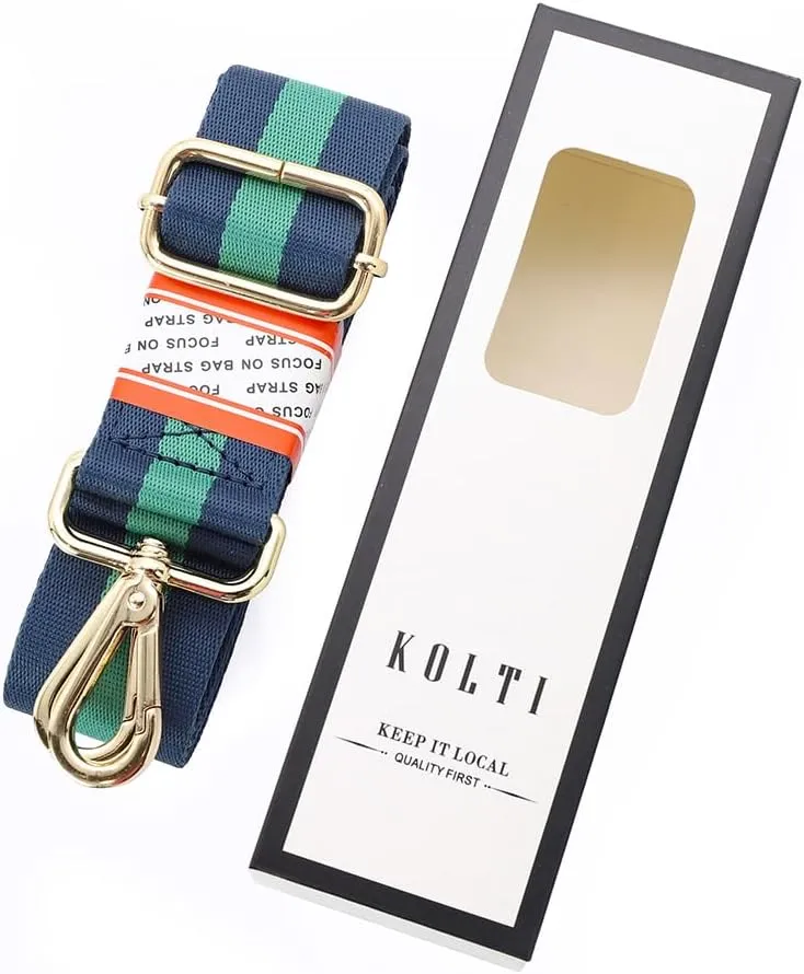 Kolti Purse Strap Replacement Crossbody Handbag Stripe Wide Adjustable