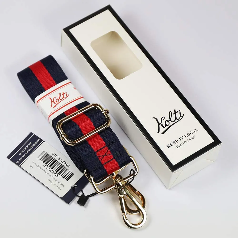 Kolti Purse Strap Replacement Crossbody Handbag Stripe Wide Adjustable