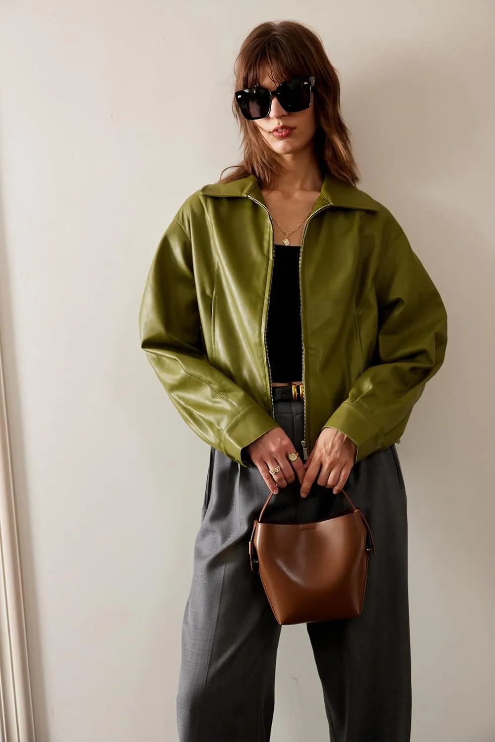 LA FESTIN Leather Bucket Bags for Women - Adjustable Long Strap Designer Crossbody Handbags, Shoulder Purse for Everyday Use