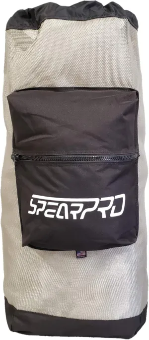 Large Mesh Backpack Dive Gear Bag with Padded Shoulder Straps | Fits Long Fins for Freediving, Spearfishing, Scuba Diving, Snorkeling, Swimming, Beach and Sports Equipment