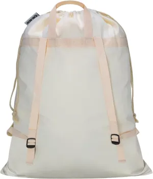 Laundry Bag Backpack with Shoulder Straps and Handle, Extra Large Heavy Duty Laundry Bag, Canvas Backpack for College, Travel, Camp (Beige)