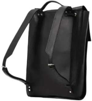 Leather Backpack - Metropolian (Black)