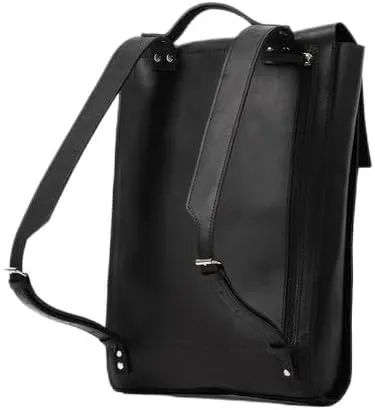 Leather Backpack - Metropolian (Black)
