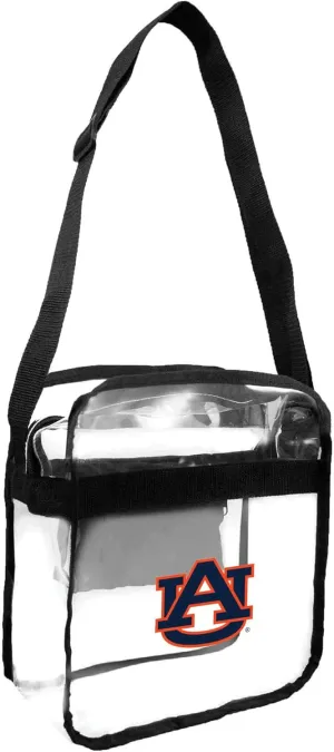 Littlearth Auburn Tigers NCAA Clear Carryall Crossbody Bag
