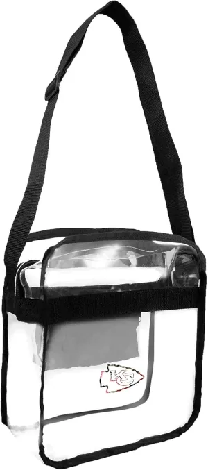 Littlearth Kansas City Chiefs NFL Clear Carryall Crossbody Bag