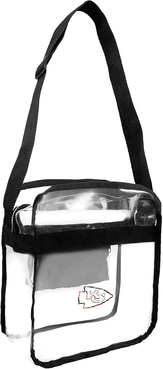 Littlearth Kansas City Chiefs NFL Clear Carryall Crossbody Bag